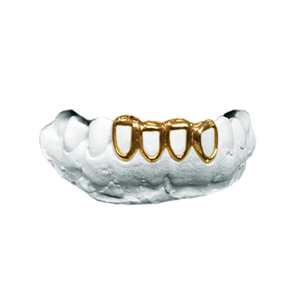 18K Gold Plated Open Grillz